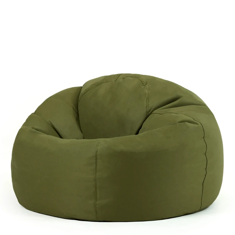 Bean Bag Bazaar Kingston Gaming Beanbag, Khaki Green, Water Resistant Fabric, Large Bean Bag for Indoor and Outdoor Use with Filling Included, Floor Chair, Gaming, Bedroom, Living Room, Garden
