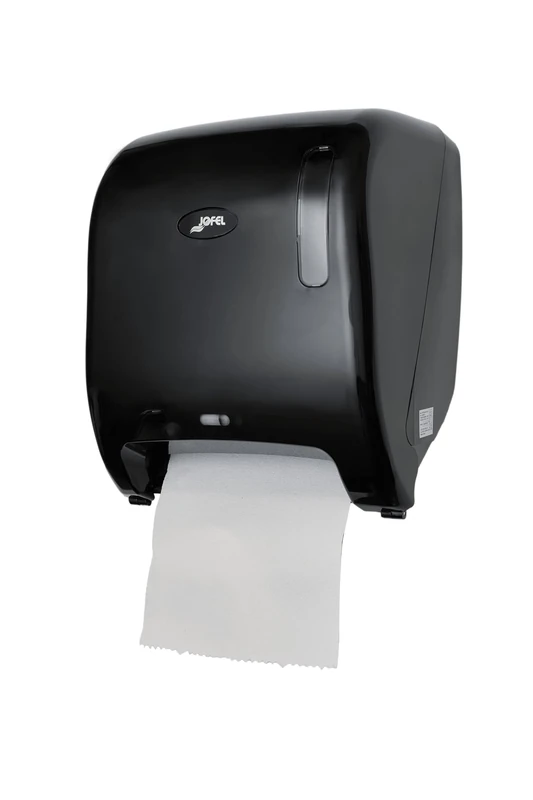Jofel AG65600 Automatic Paper Dispenser Continuous Coil Made of ABS Black Paper 220 mm Width 200 mm Mandrel ø 35/45 mm