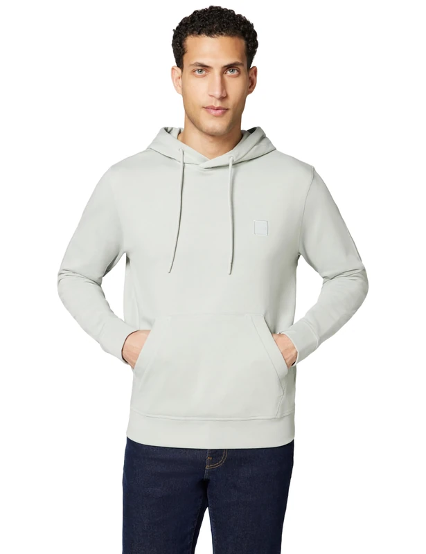 BOSS Men's Sweatshirt, Silver 043, M