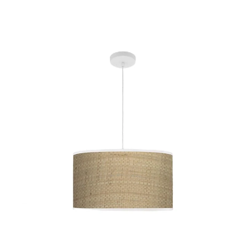 VoltShine Fashion Pendant 2xe27 White/Clear canyle, Dimensions Regx40x40, Includes Diffuser, Ideal for Illuminating and Decorating Modern Spaces. - Image 1