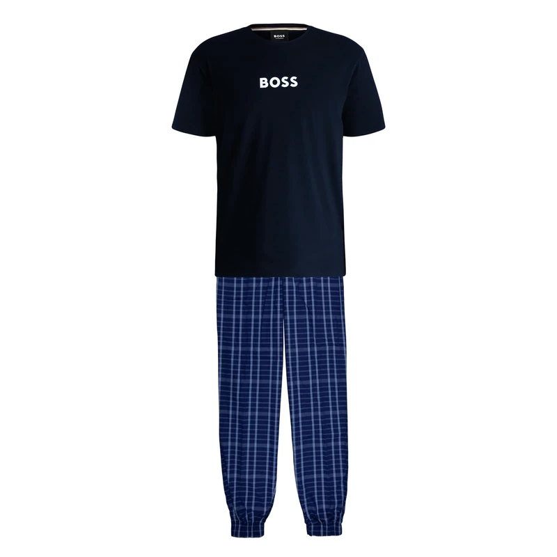 BOSS Men's Pyjama Set - Medium Blue 423 - XXL
