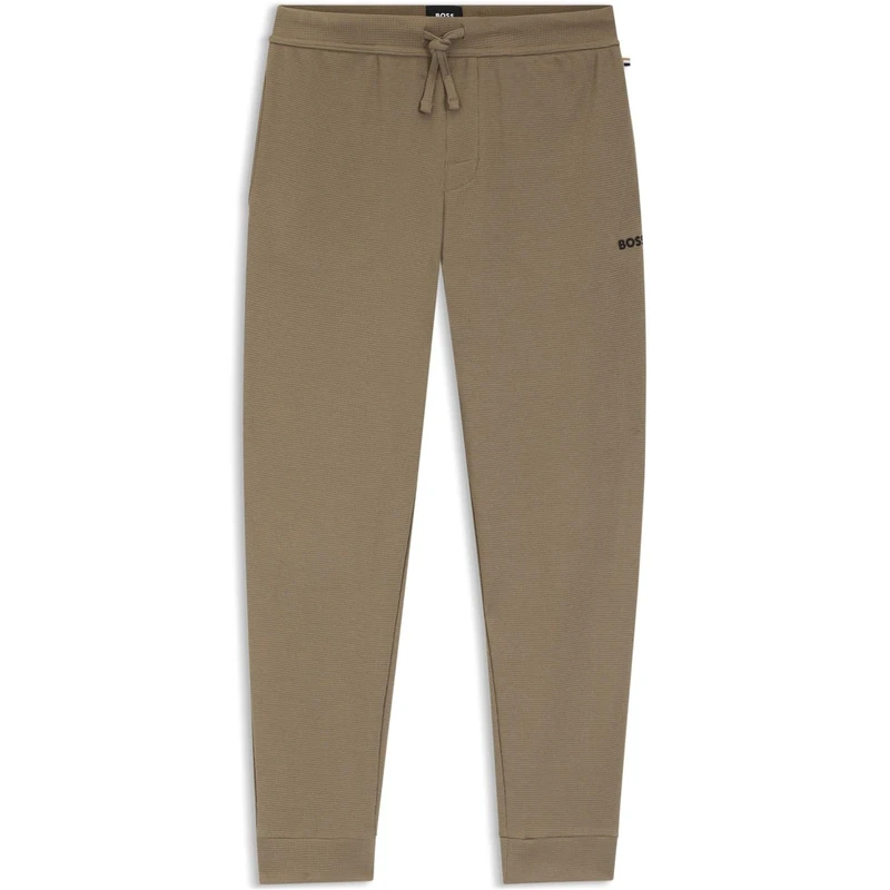 BOSS Mens BW Waffle Jogging Bottoms Open Brown 245 XXL