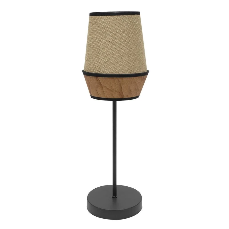 VoltShine Tall Table Lamp with Bell E27, 74 x 25 x 25 cm, Brown – Ideal for Illuminating Spaces and Decorating environments. - Image 1