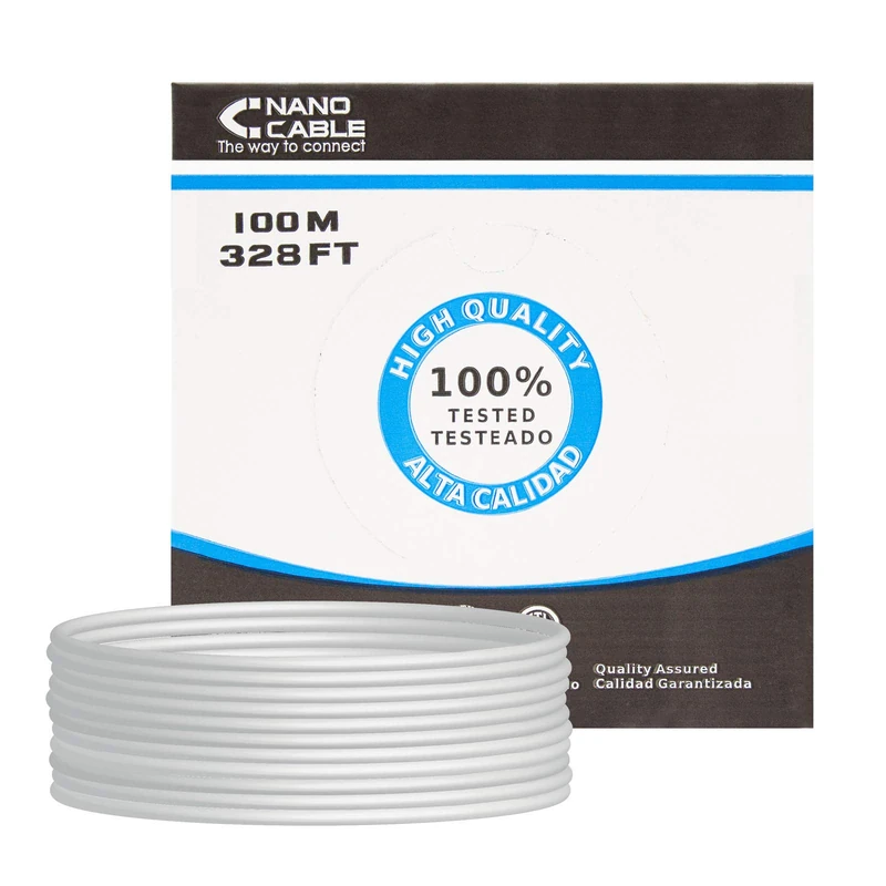 Cat.5e UTP Rigid AWG24 Network Cable, 100 m, Ideal for High Speed Ethernet Connections and Data Transmission in Local Networks.