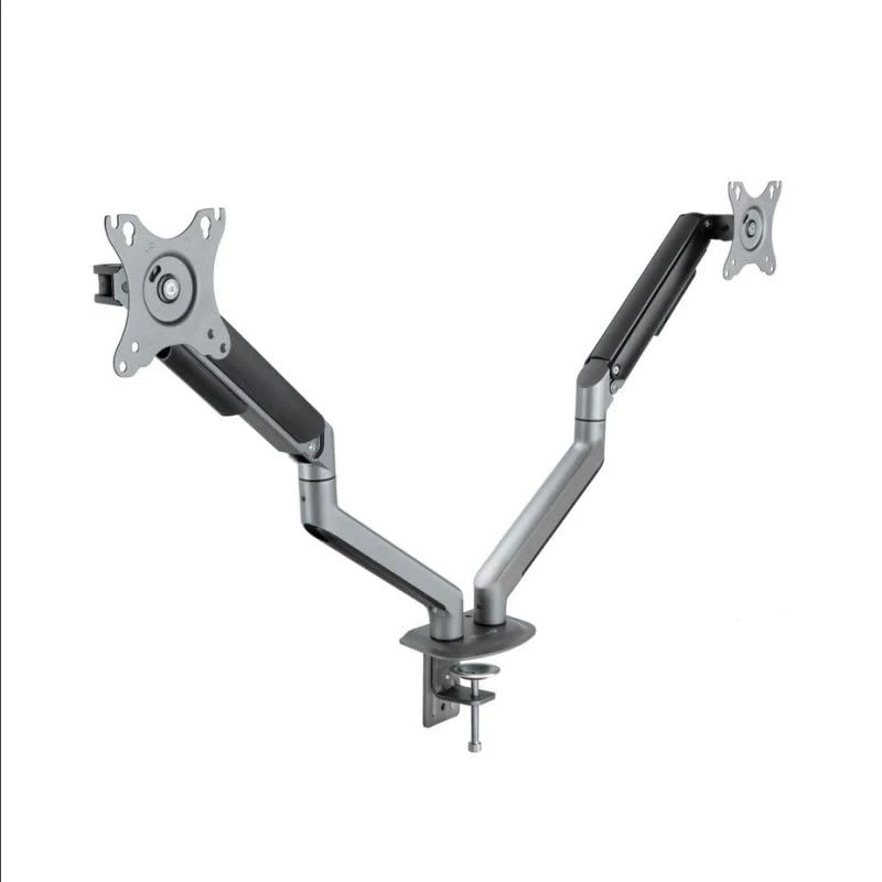 VoltShine Stand for 2 monitors/TV from 17 to 32 inches, with height and angle adjustment, ideal for improving ergonomics and organization of the workspace. - Image 1