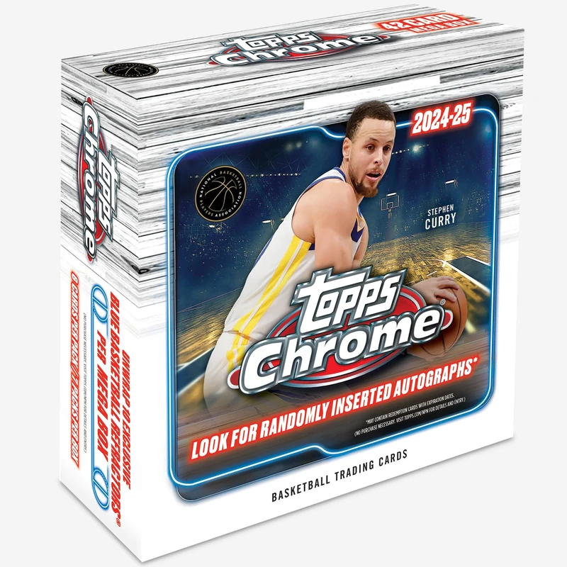 2024-25 Topps Chrome Basketball - Factory Sealed - Mega Box - Image 1