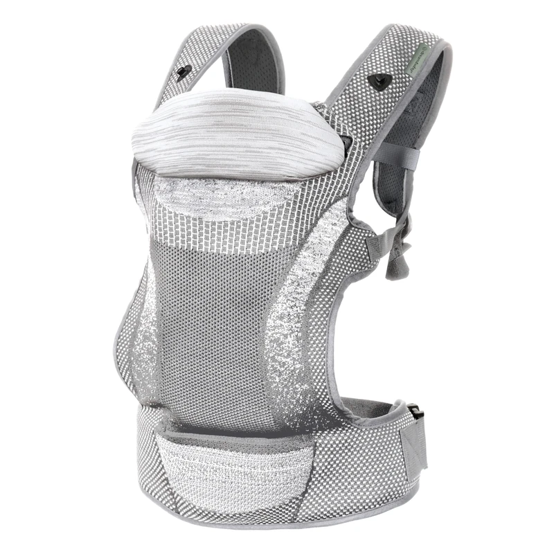 Dreambaby Inspire 3-Position Baby Carrier, Front & Backpack Style, Breathable Knit Fabric, Comfortable Head Support, Built in Storage Bag for Parents On- The-Go
