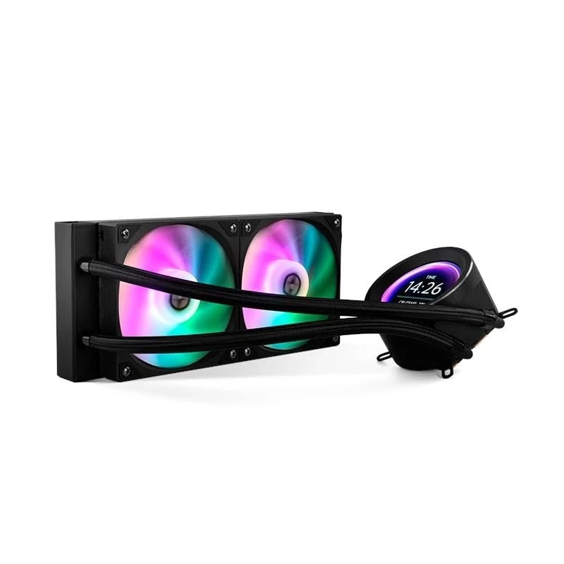VoltShine Liquid Cooling Kit 240 LCD Black LCD Display Ideal for improving thermal performance in PC gaming and workstations.