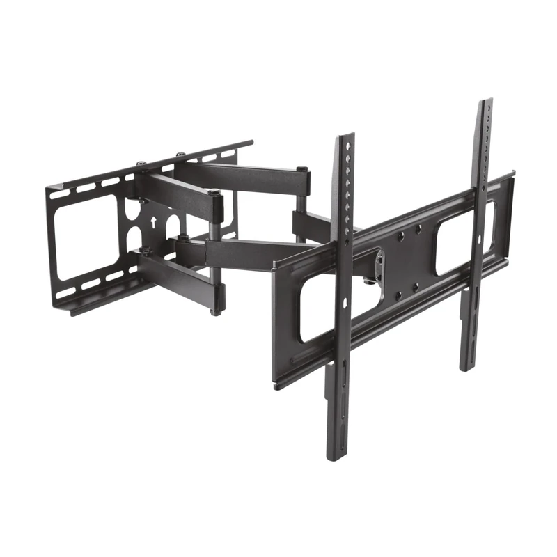 VoltShine TV and Monitor Stand, Swivel and Tilt, Capacity 50 kg, Compatible with Screens from 37 to 70 Inches, Black Ideal for Wall Mounting.