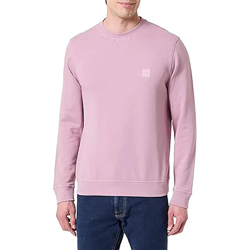 BOSS Men's Sweatshirt, Light/Pastel Purple 539, 6XL