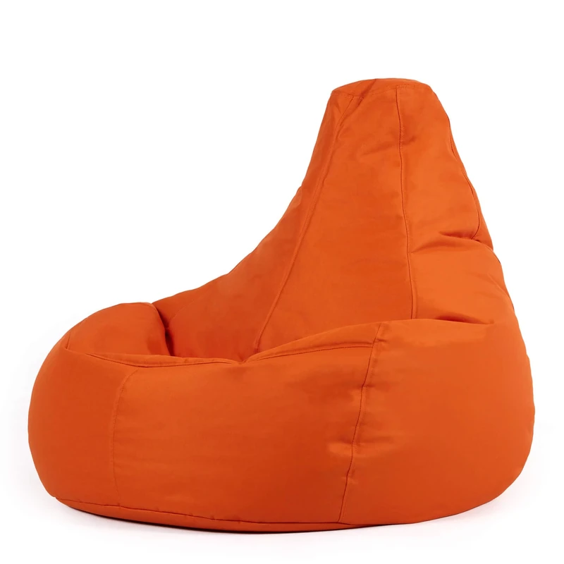 Bean Bag Bazaar Dalton Gaming Bean Bag Chair, Burnt Orange, Water Resistant Fabric, Beanbag for Indoor and Outdoor Use with Filling Included, Gaming, Bedroom, Living Room, Garden
