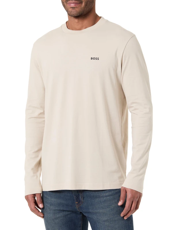 BOSS Men's T-Shirt, Light Beige 275, M