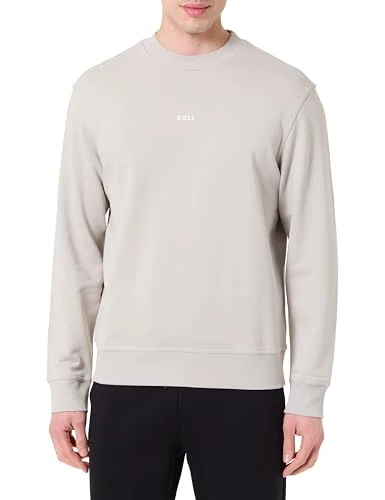 BOSS Men's Wesmallcrew 10244192 01 Sweatshirt, Open Grey 070, XXL