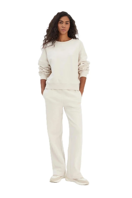 BOSS Women's Sweatshirt, Open White 118, S - Image 1