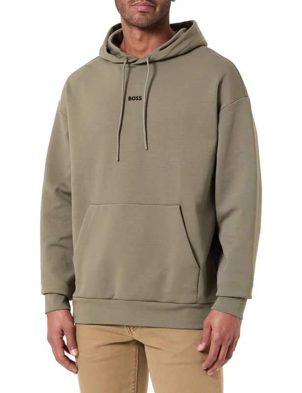 BOSS Men's Sweatshirt, Dark Beige 257, L