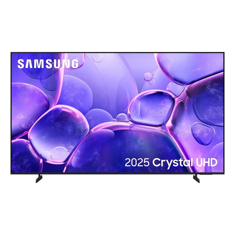 Samsung 75" U8000F, Crystal Processor 4K, 4K Upscaling, Q-Symphony, Knox Security, Metal Stream Design, 2025