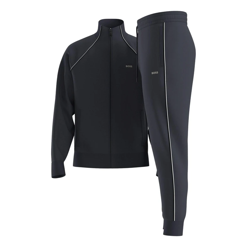 BOSS Men's Sweatshirt, Dark Blue 402, L