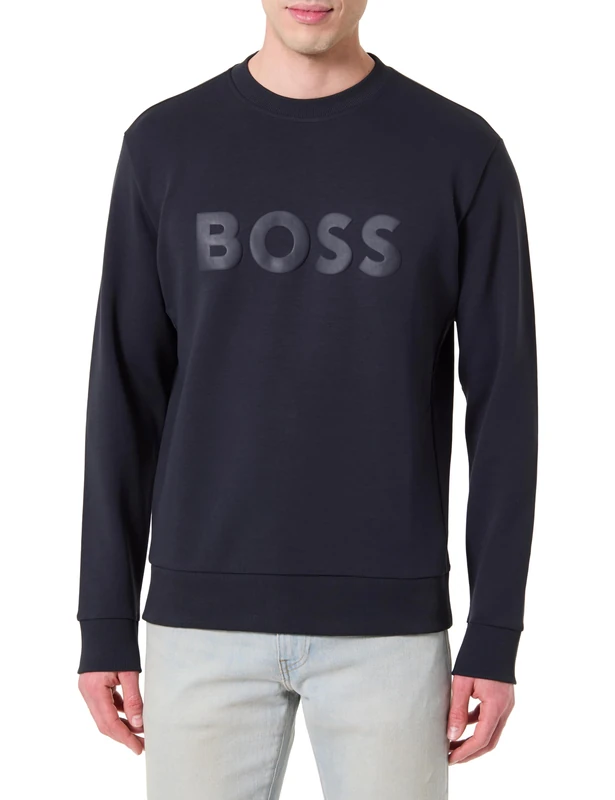 BOSS Men's Sweatshirt - Dark Blue 402 - Size XXL