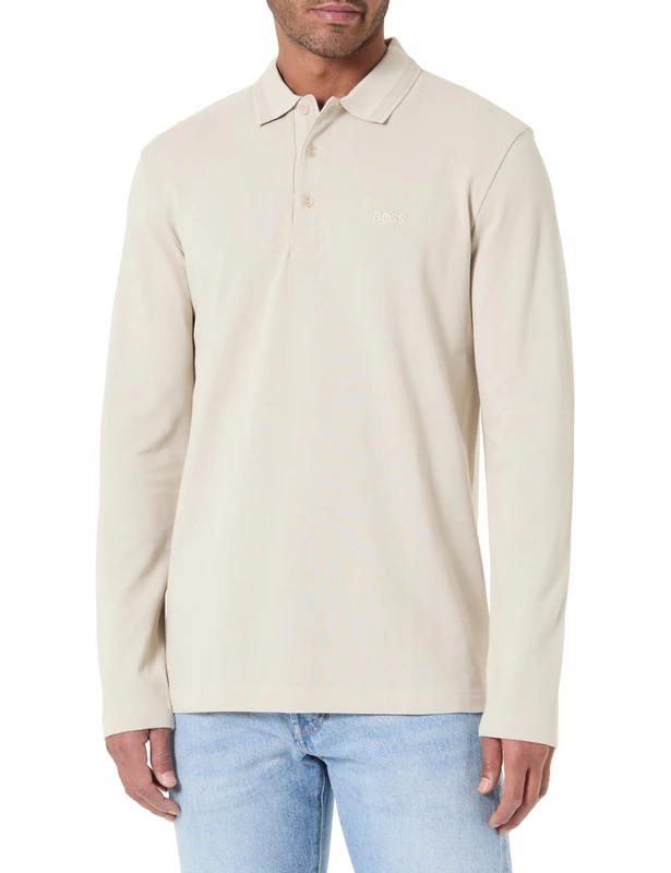 BOSS Men's Polo Shirt, Light Beige 275, 5XL