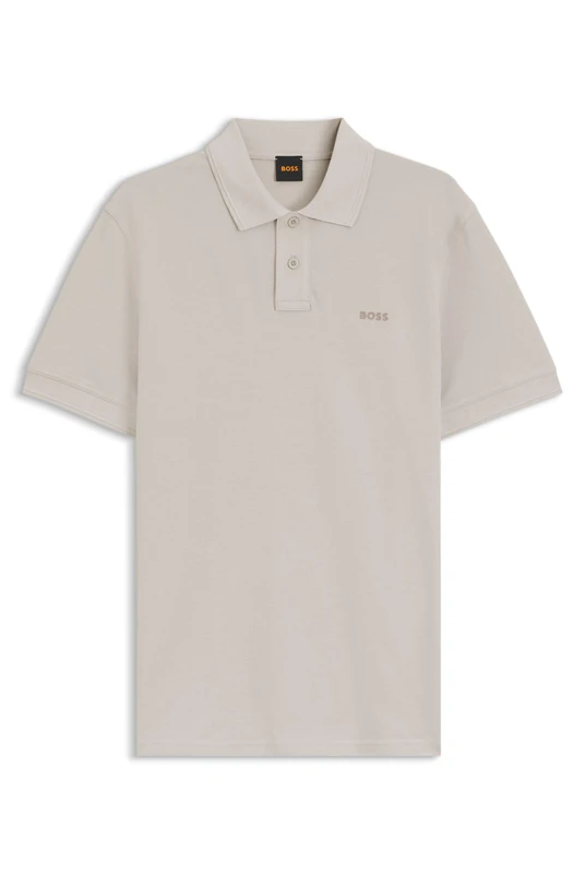 BOSS Mens Prime Cotton-piqué Polo Shirt with Logo Detail