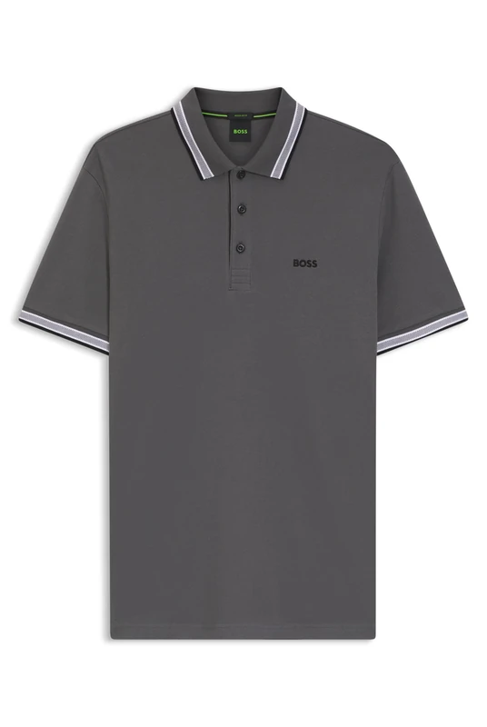 BOSS Men's Polo Shirt, Open Grey 071, 3XL