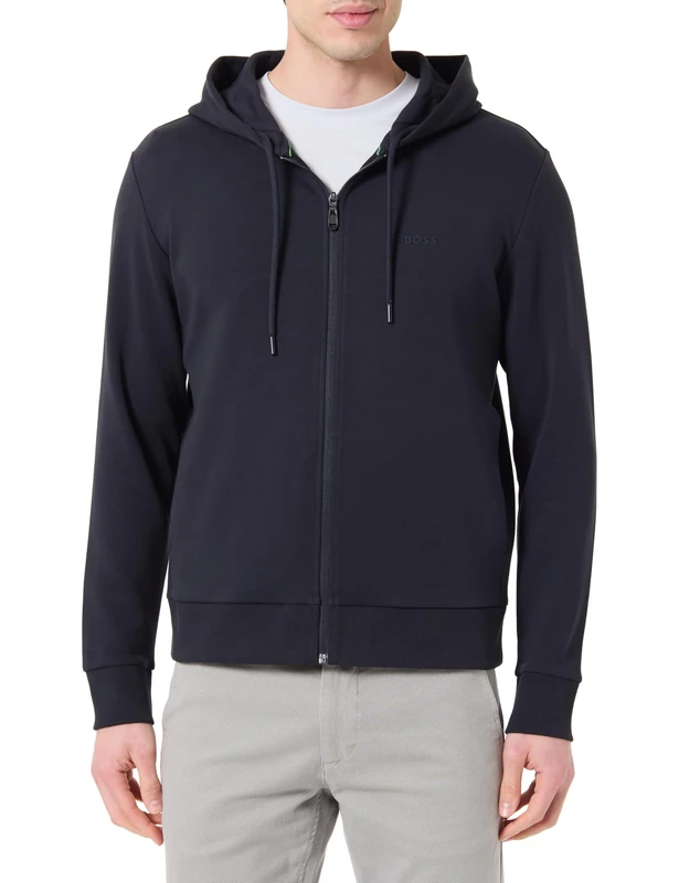 BOSS Men's Sweatshirt, Dark Blue 402, S