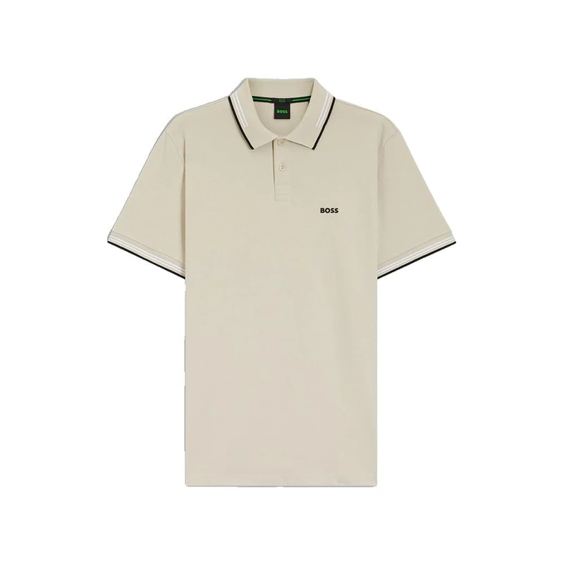 BOSS Men's Polo Shirt, Light Beige 275, XS