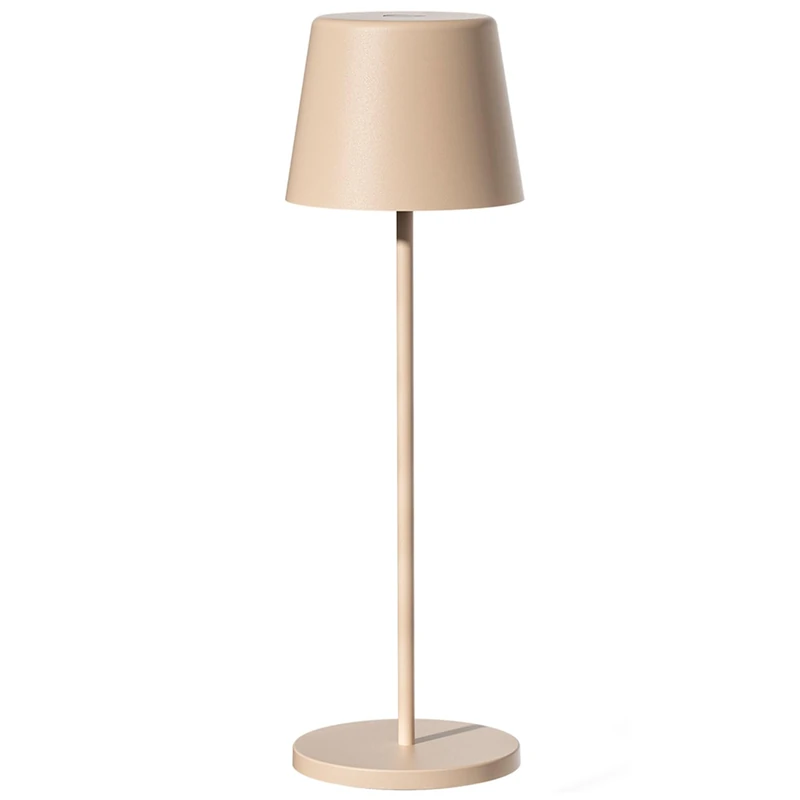Touch Table lamp Wireless Aluminium Beige LED Sand White dimmable H38cm