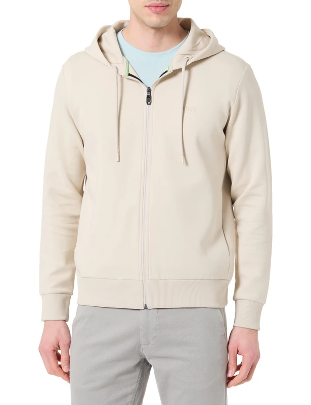 BOSS Men's Sweatshirt, Light Beige 272, L