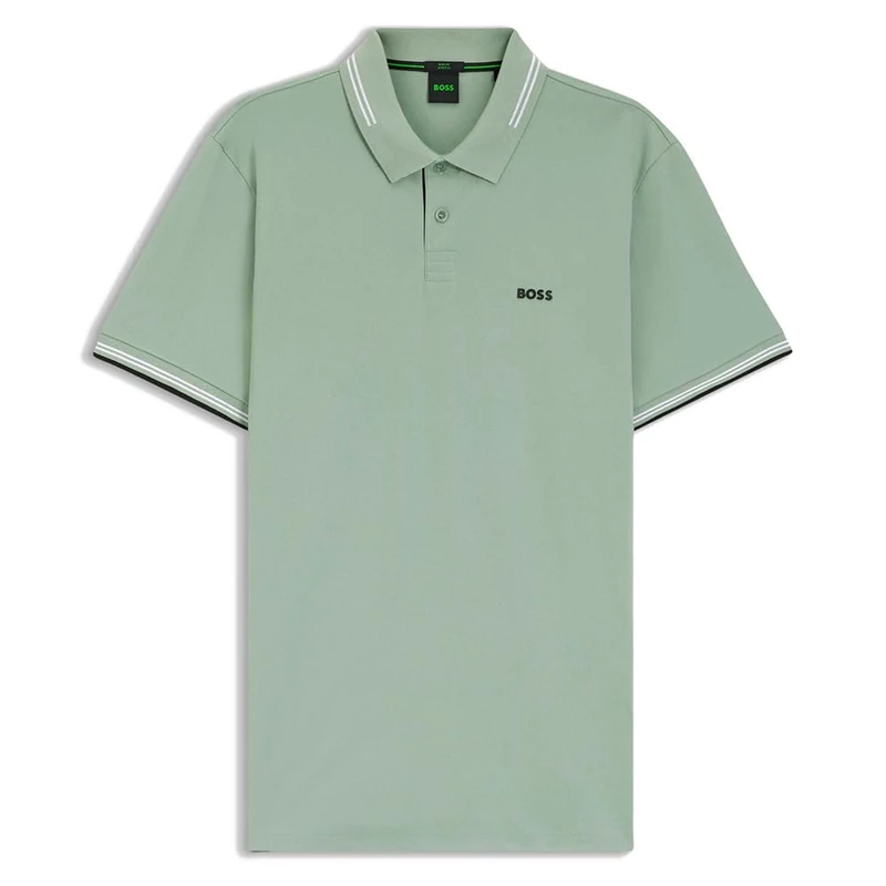 BOSS Men's Polo Shirt, Open Green 359, XXL