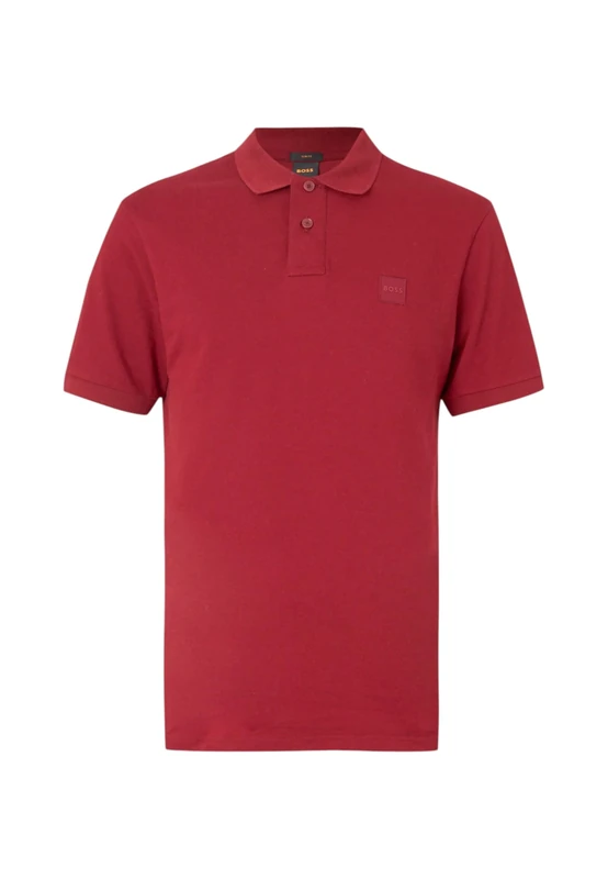 BOSS Men's Polo Shirt, Dark Red 605, XL