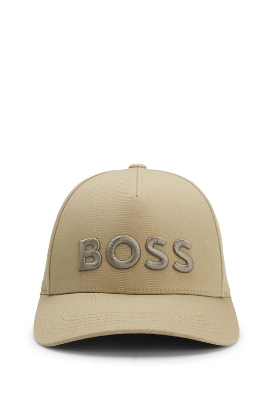 BOSS Mens Seth Cotton-Twill Cap with Embroidered Logo