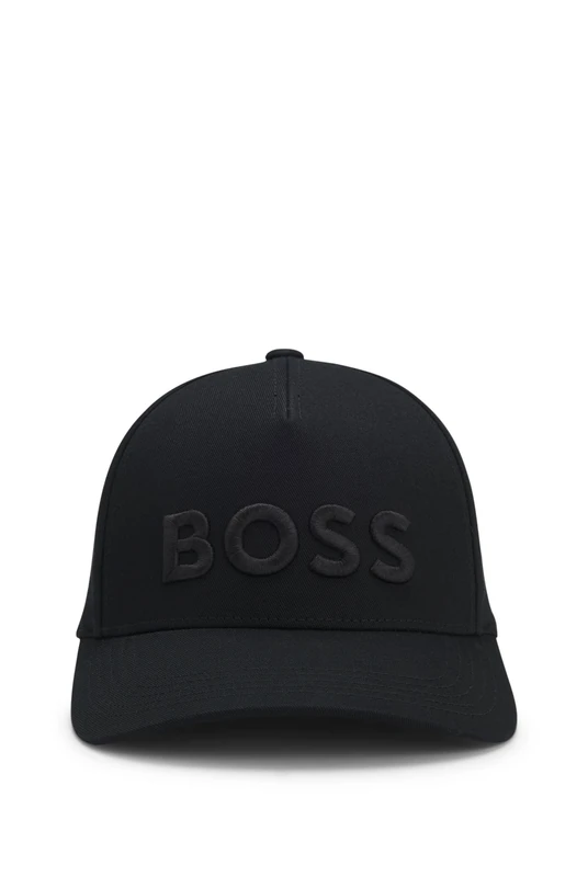 BOSS Cap Aus Baumwoll-Twill Mit Logo-Stickerei Black