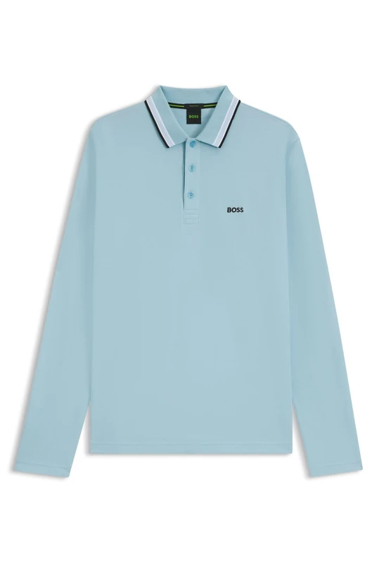 BOSS Men's Polo Shirt, Light/Pastel Green 339, XL