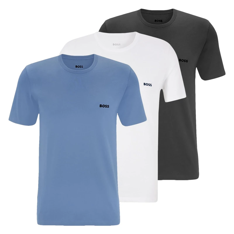BOSS Men's T-Shirt Rn 3P Co T-Shirt, Open Miscellaneous 974, XXL