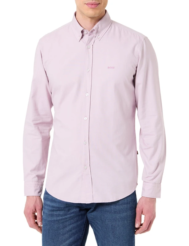 BOSS Men's Shirt, Light/Pastel Purple 539, M