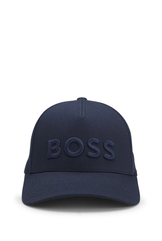 BOSS Mens Seth Cotton-Twill Cap with Embroidered Logo