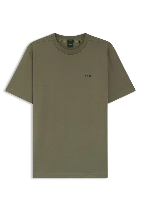 BOSS Men's T-Shirt, Dark Beige 257, L