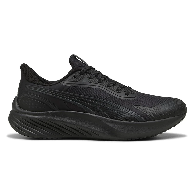 PUMA Unisex Pounce LITE PTX Road Running Shoe, Black-Flat Dark Gray, 12 UK
