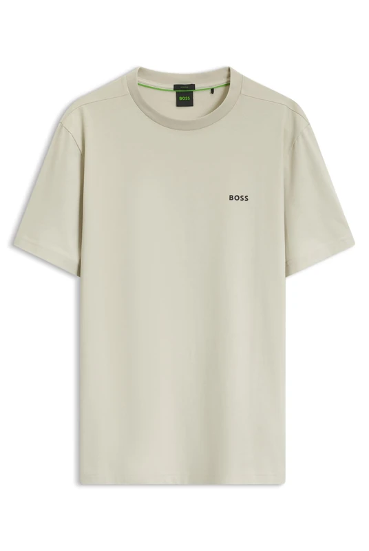 BOSS Contrast Logo Stretch-Cotton T-Shirt