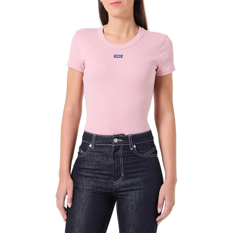 Hugo Women's T-Shirt, Light/Pastel Pink 681, XS