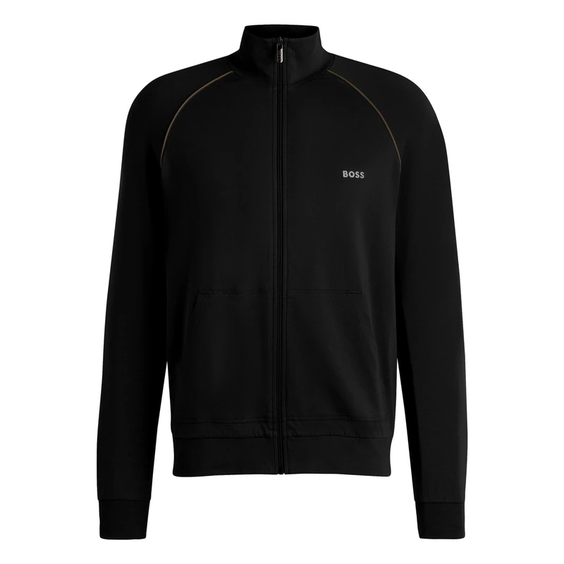 BOSS Men's Loungewear Jacket, Black 002, S