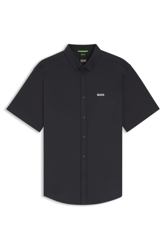 BOSS Mens ST Motion S Regular-fit Shirt in Cotton Jersey