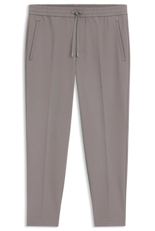 BOSS Men's T Flex Tapered Fit Trousers Made of Water-Repellent Stretch Fabric, Open Grey 063, 46