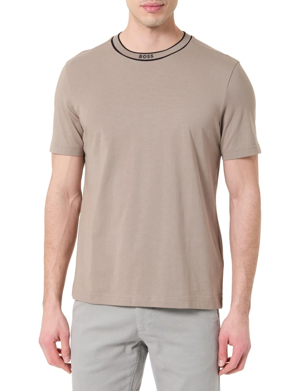 BOSS Men's T-Shirt, Light/Pastel Green 334, XXL