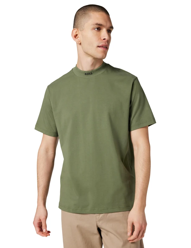 BOSS Men's T-Shirt, Dark Beige 257, M
