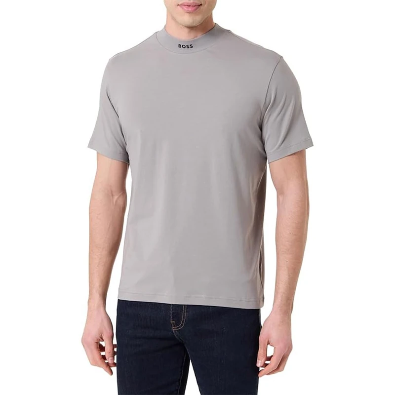 BOSS Men's T-Shirt, Open Grey 063, XL