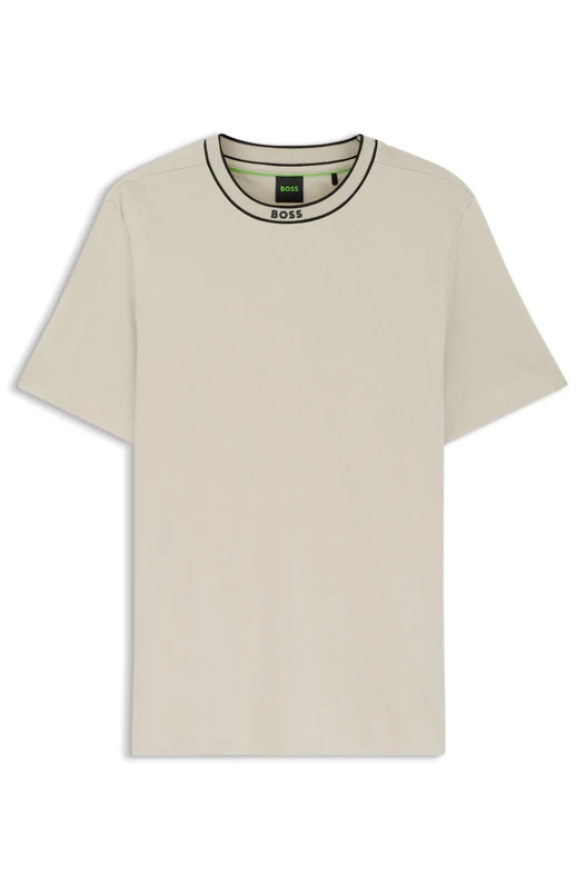 BOSS Men's T-Shirt, Light Beige 272, 3XL
