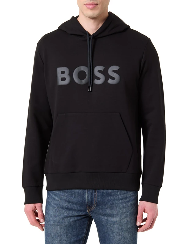 BOSS Men's Sweatshirt, Open Green 357, S