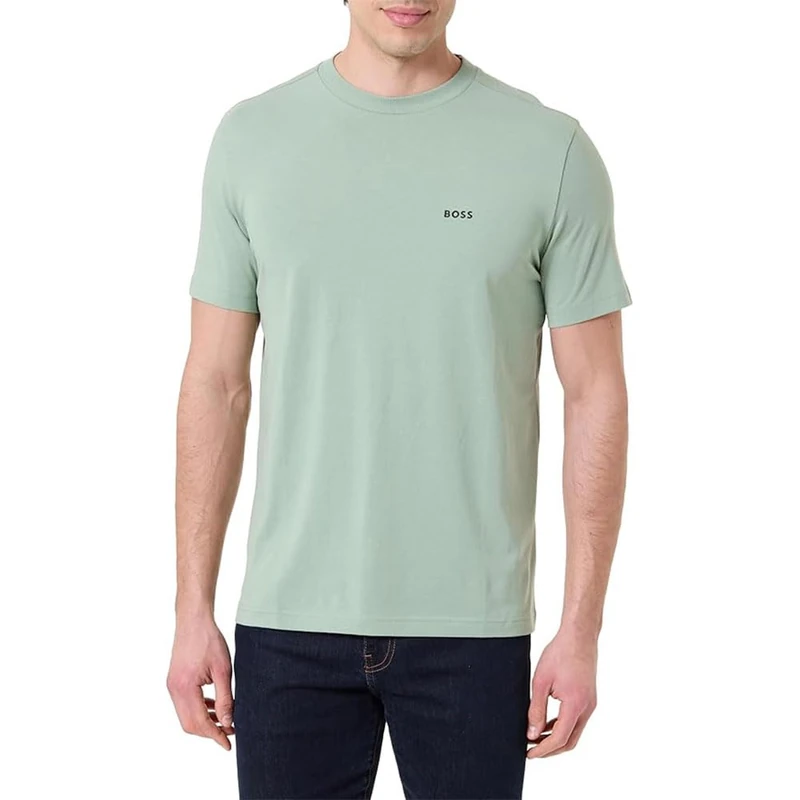 BOSS Men's T-Shirt, Open Green 359, 4XL - Image 1